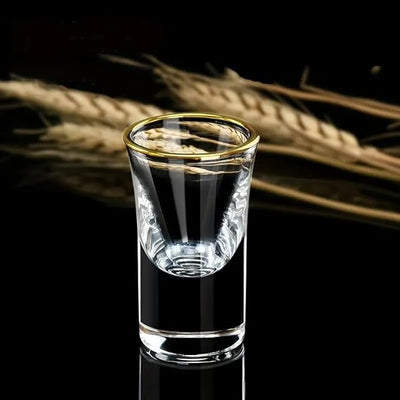 Gold Rim Luxe Shot Glass - Set of 6