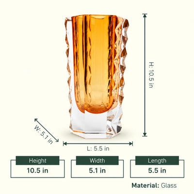 Radiant Core Glass Vase
