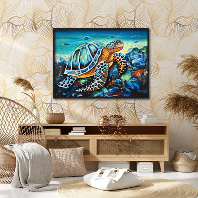 Ocean Guardian Turtle Canvas