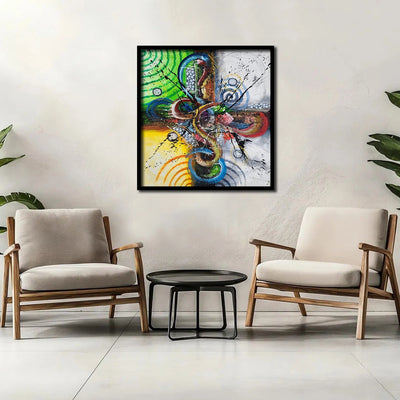 Chromatic Pulse Canvas Painting
