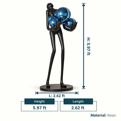 Azure Radiance Sculpture