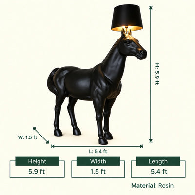 Midnight Horse Floor Lamp