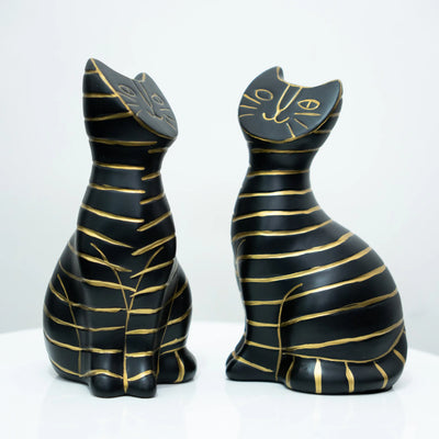 Noir Stripe Cat Duo