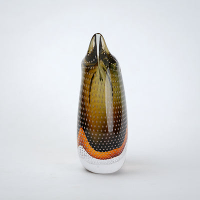 Flowline Amber Glass Vase