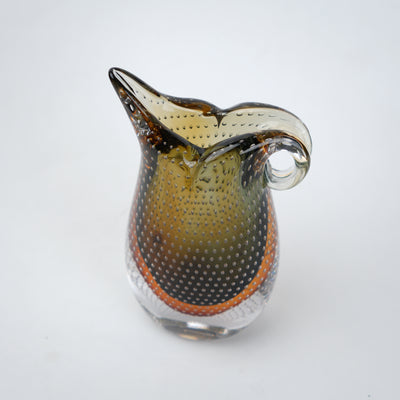 Flowline Amber Glass Vase