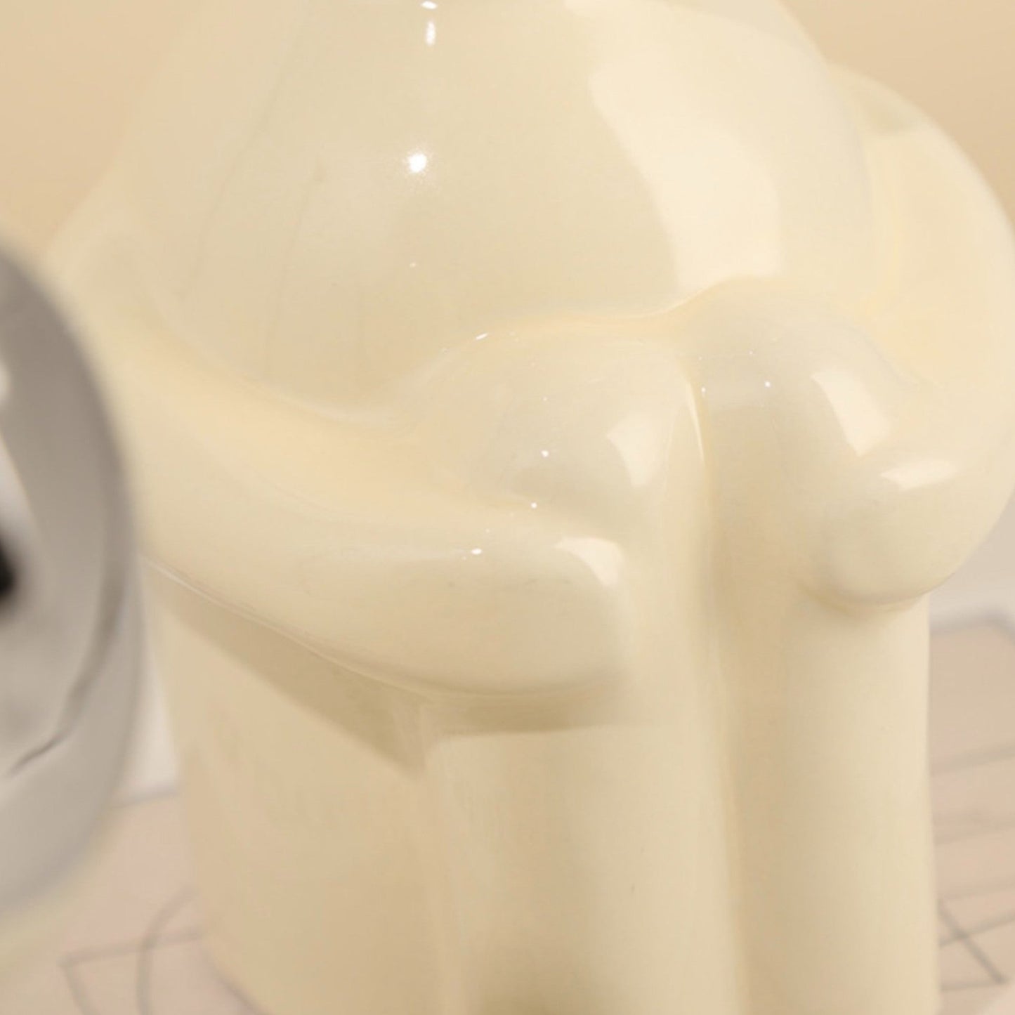 Modern Grace: Ivory & Silver Art Sculpture