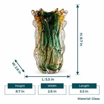 Forest Ember Glass Vase