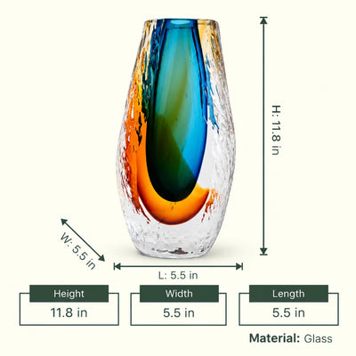 Fusion Core Glass Vase