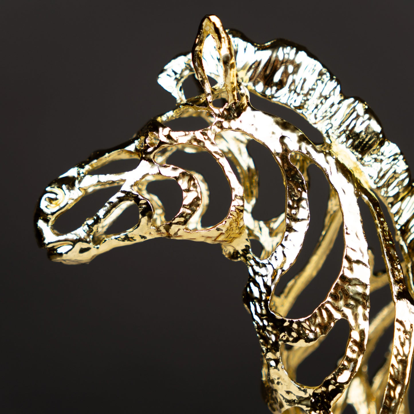 Gold Filigree Zebra Figurine