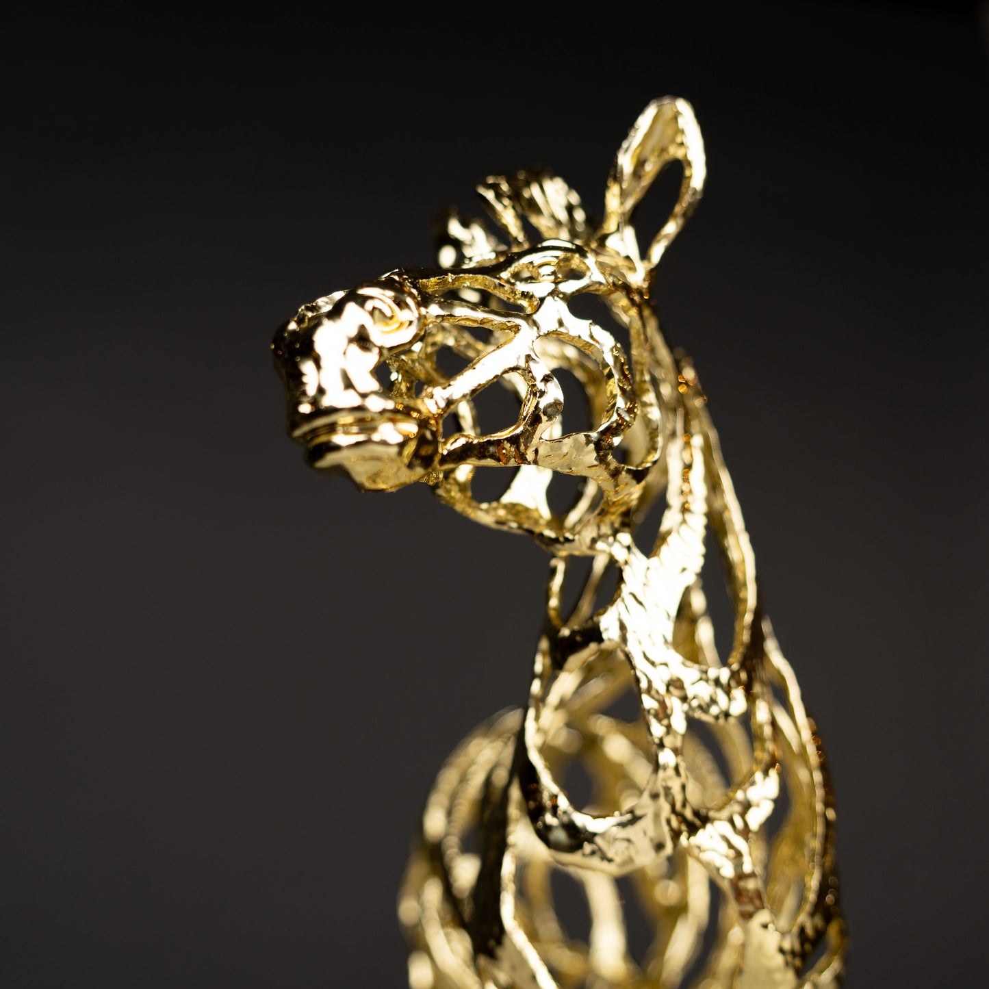 Gold Filigree Zebra Figurine