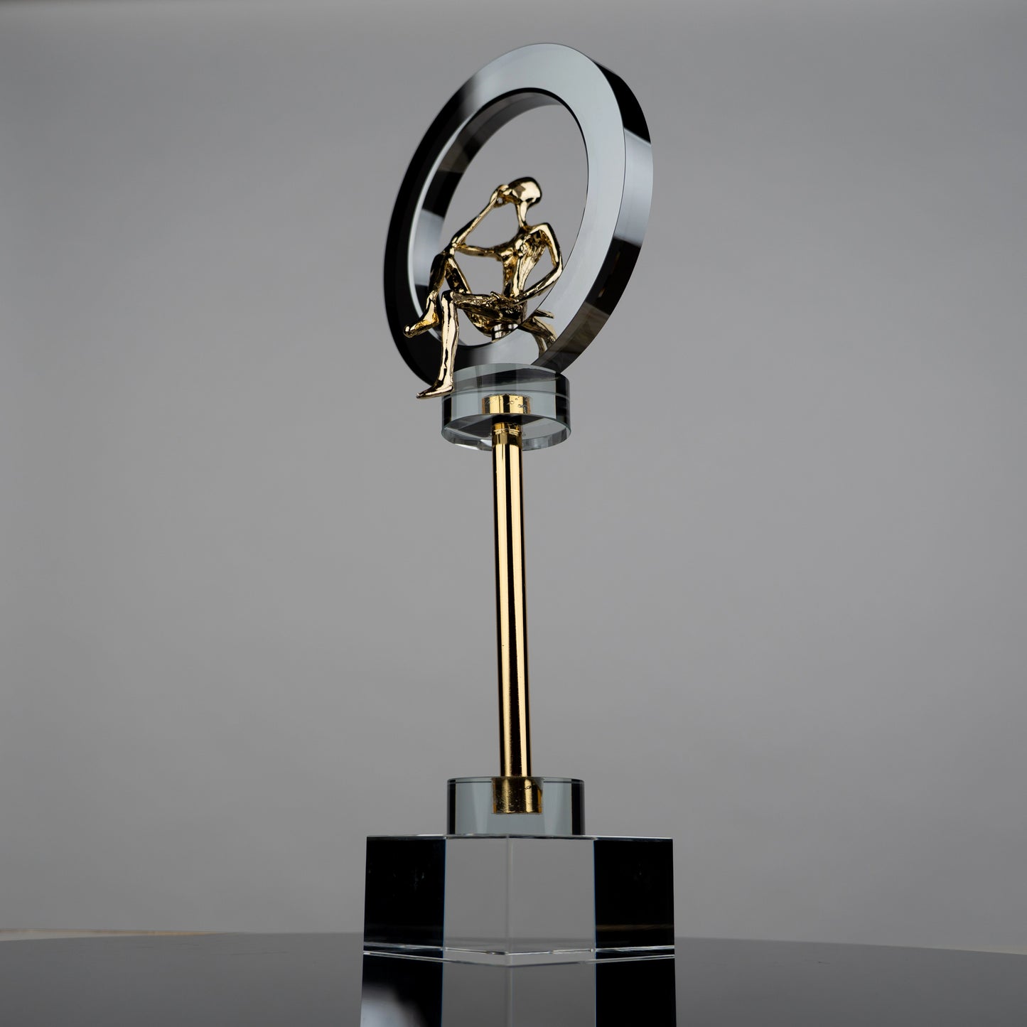 Abstract Thinker Gold Ring