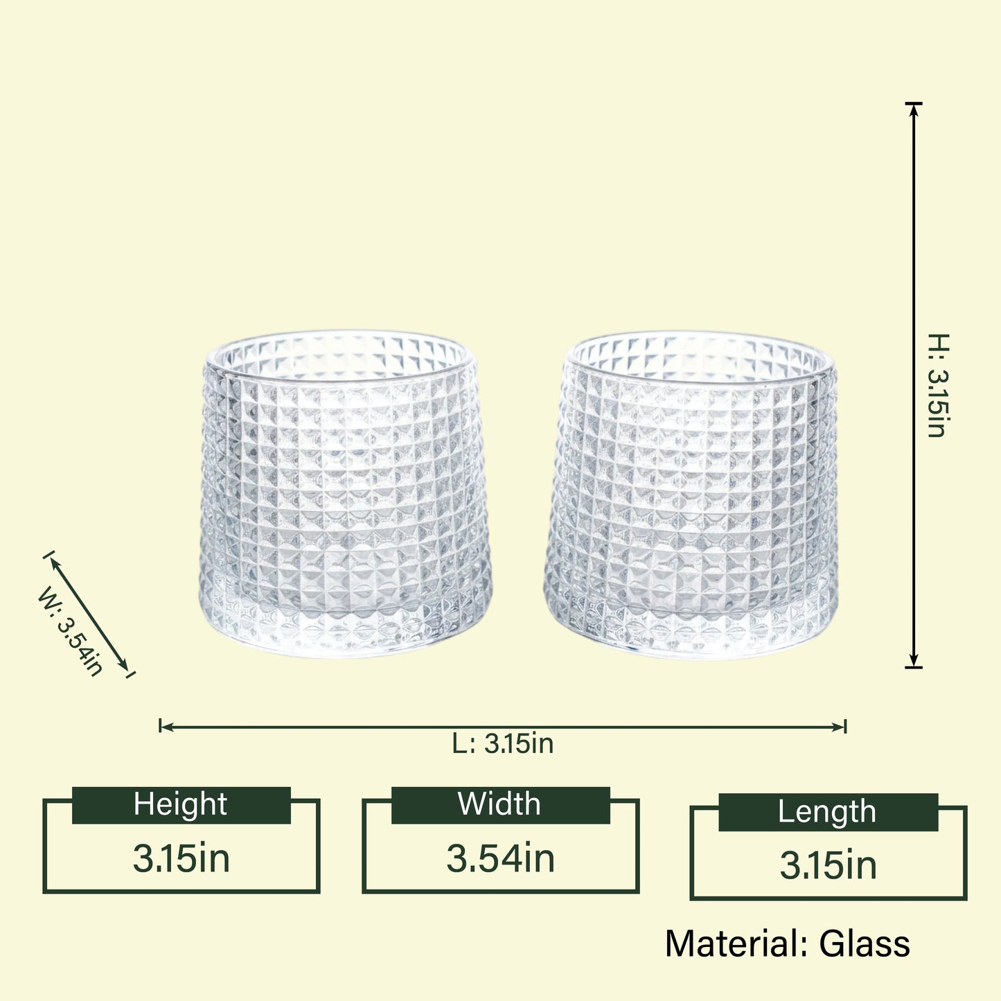 Modern whiskey drinkware set with detailed crystal texture and amber drink presentation in a luxury interior