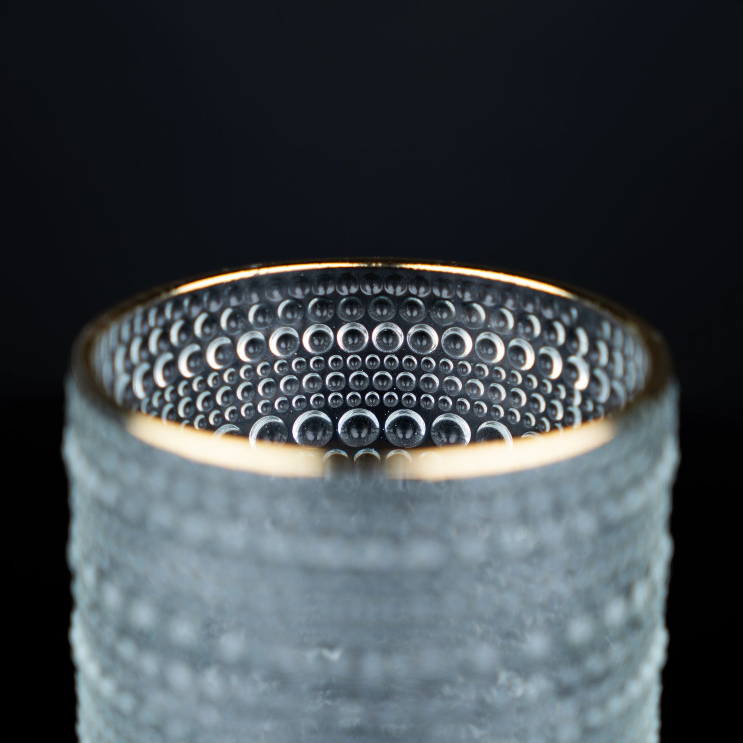 Gold Rim Beaded Tumblers - Set of 6