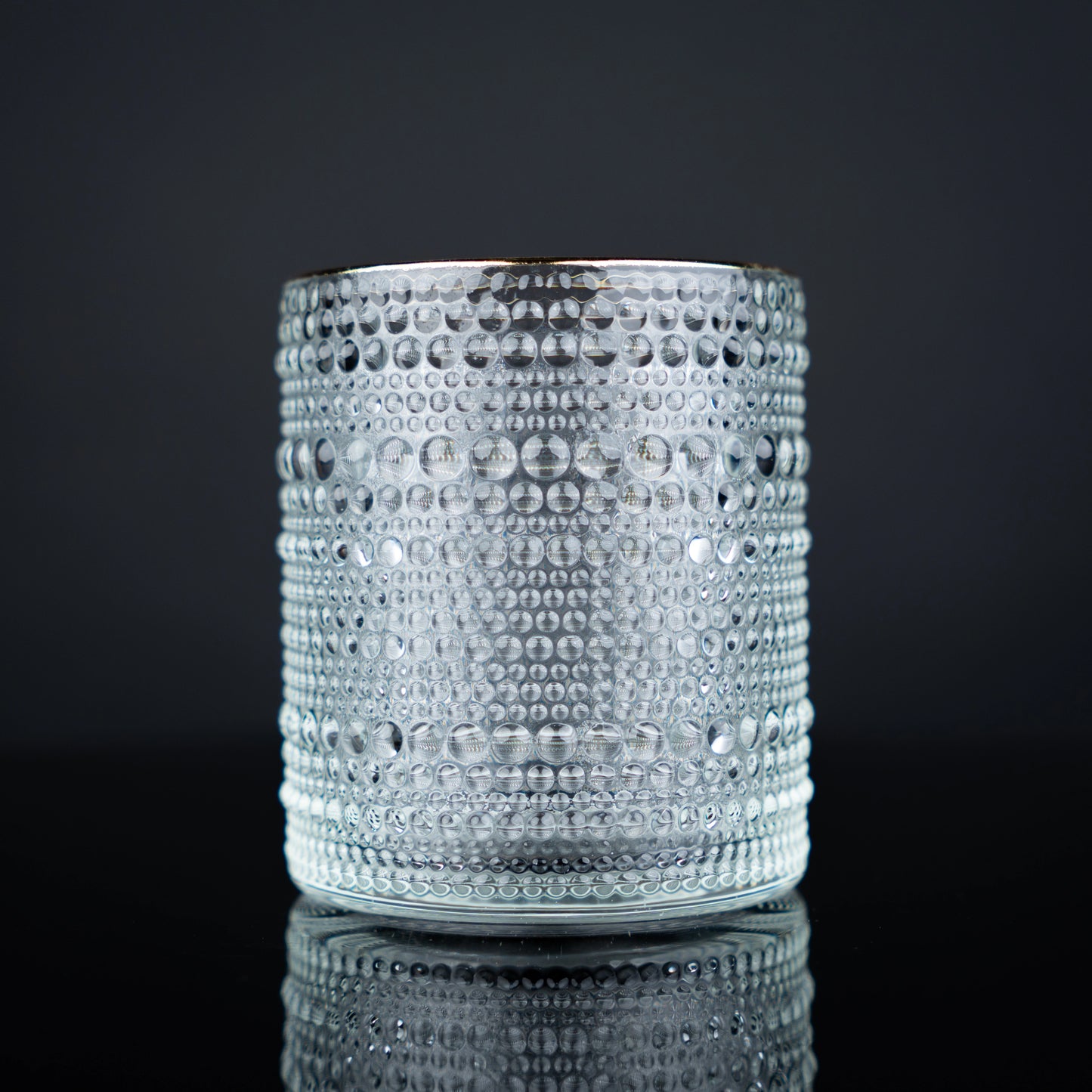 Gold Rim Beaded Tumblers - Set of 6