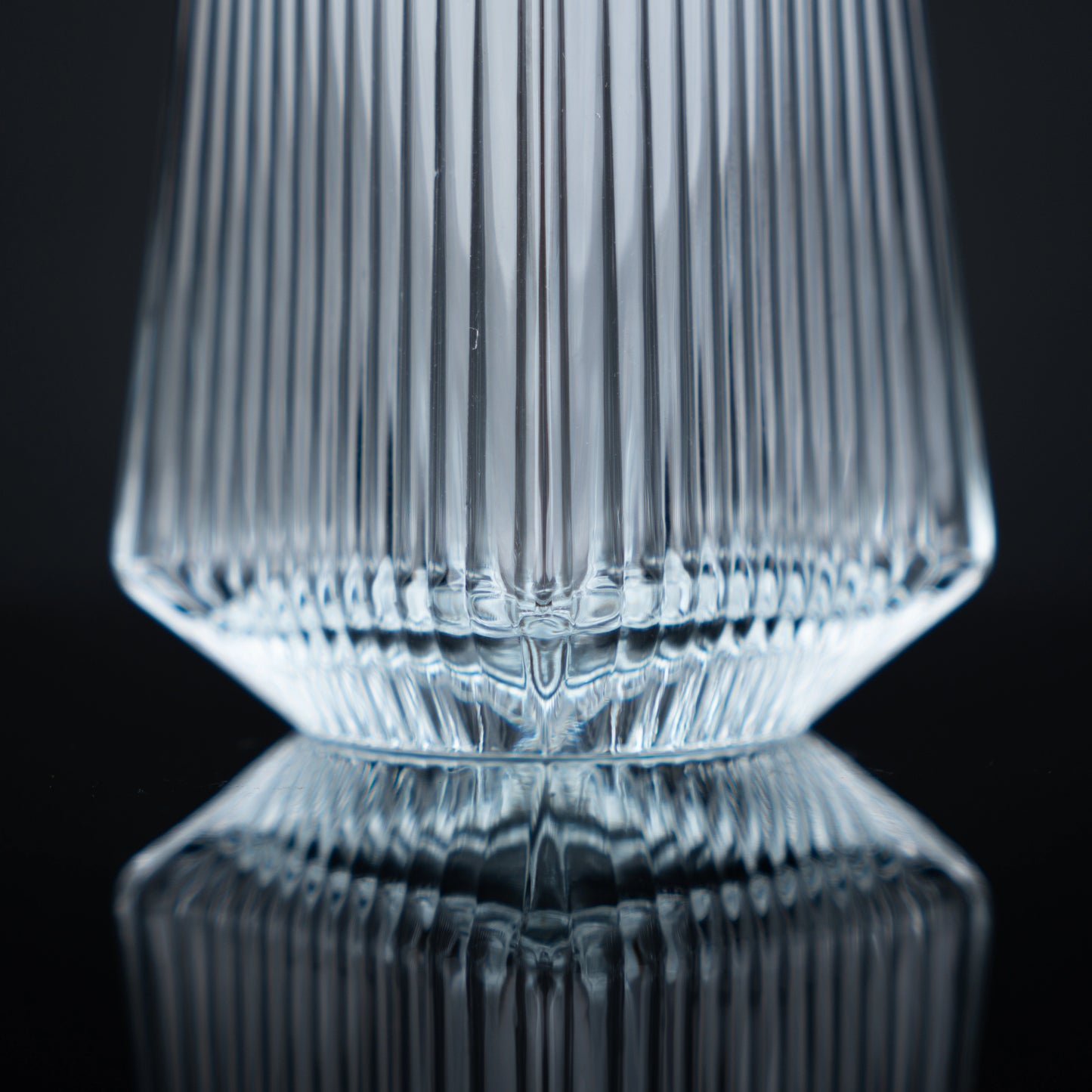 Fluted Highball Tumbler Glasses - Set of 6