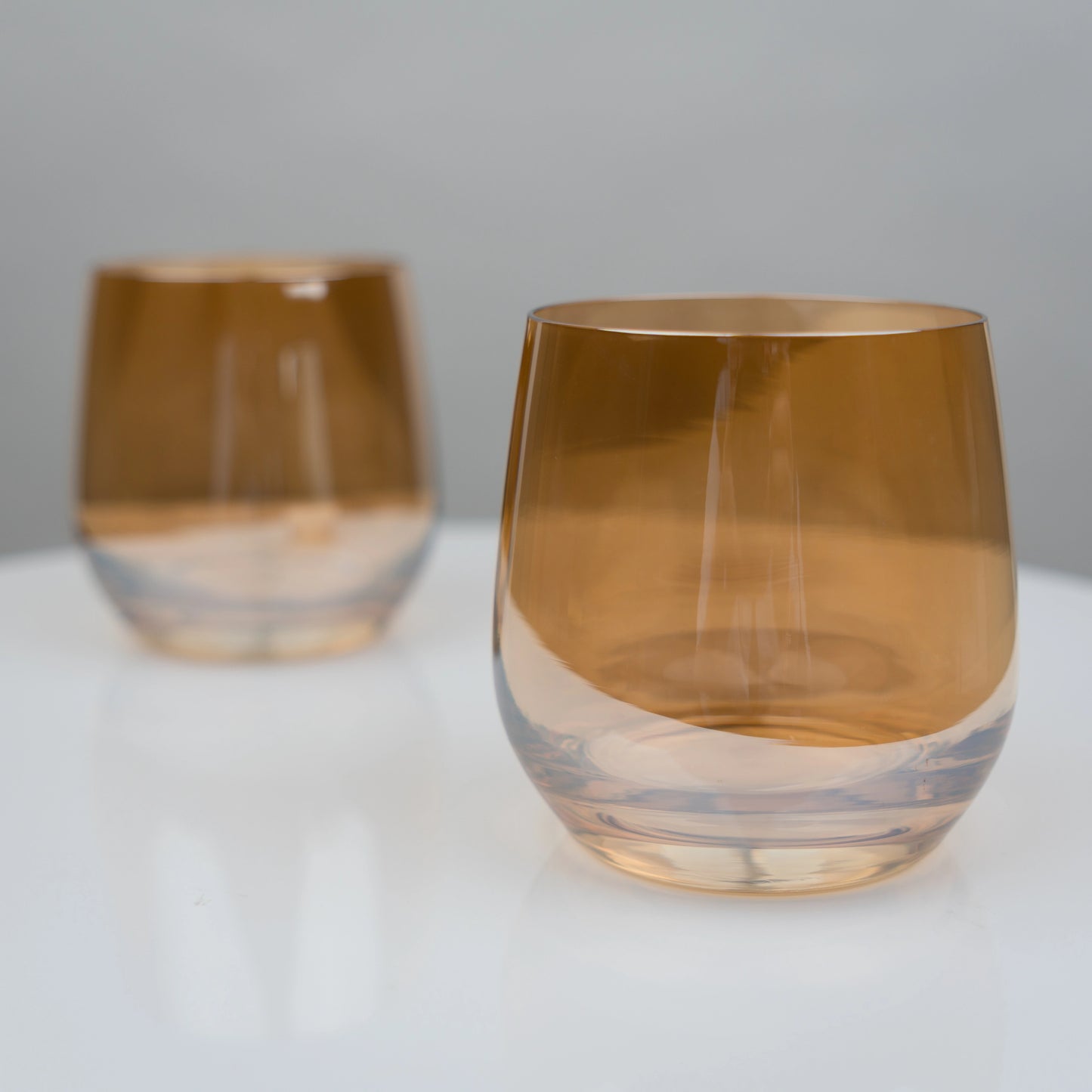 Stemless Tumbler Glasses - Set of 4