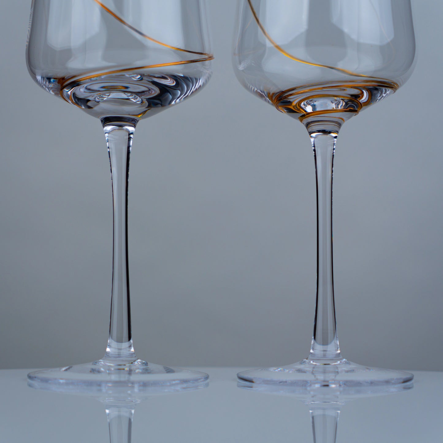 Gold Swirl Champagne Flutes - Set of 2