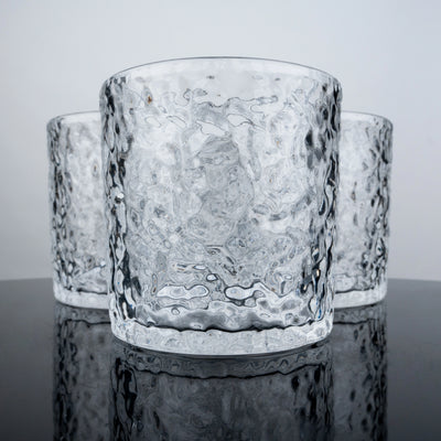Frosted Hammer Glasses - Set of 6
