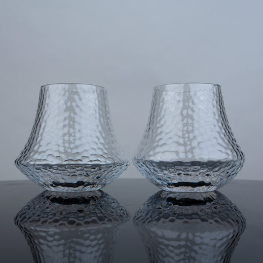 Hammered Tumbler Glasses - Set of 4