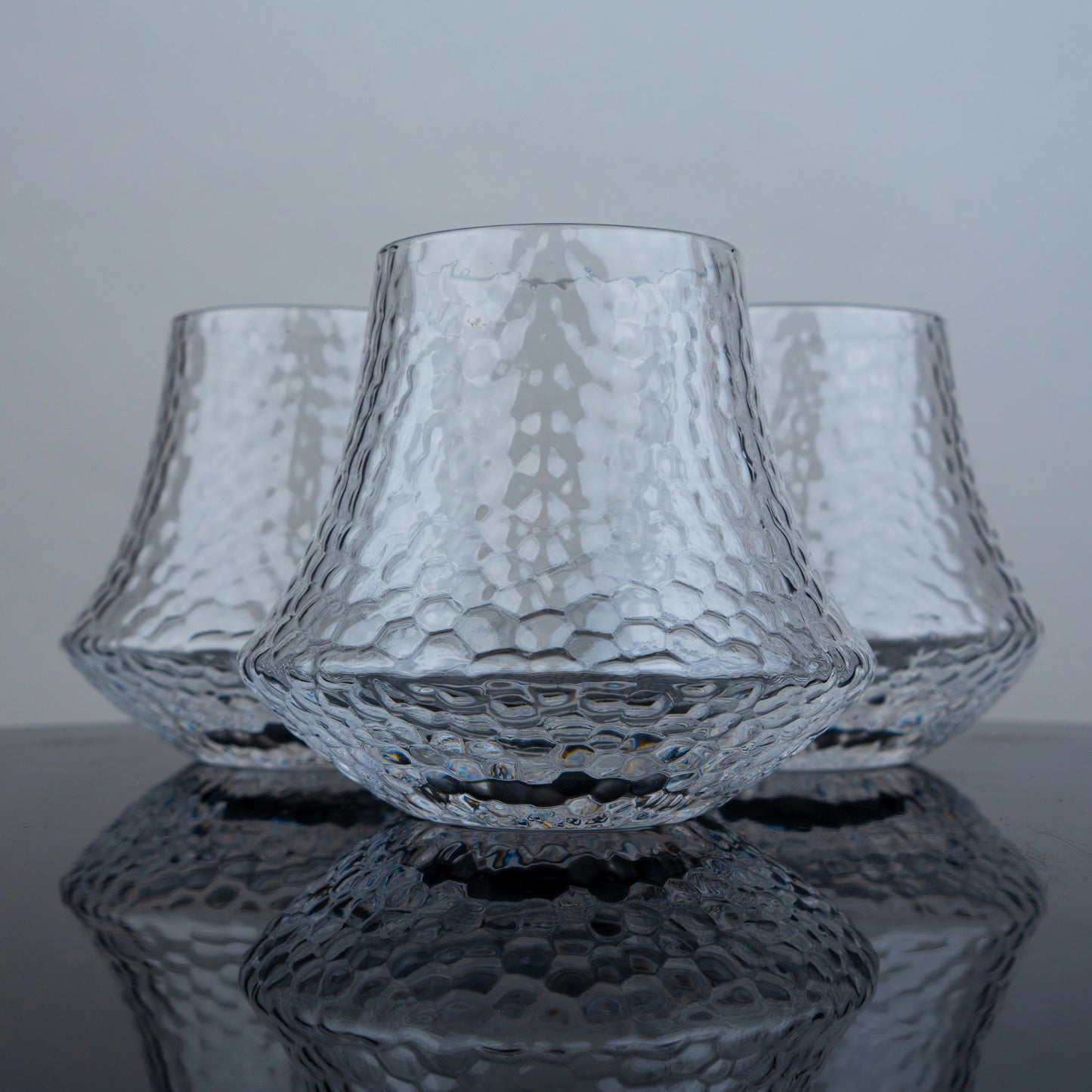 Hammered Tumbler Glasses - Set of 4