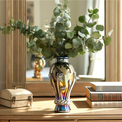 Chrome Glass Vase