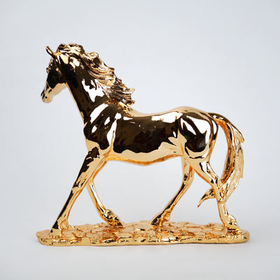 Regal Stride Gold Horse Figurine