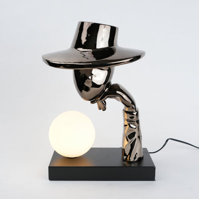 Elegant Hat Lamp Black