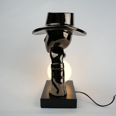 Elegant Hat Lamp Black