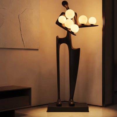 Modern Figure Orb Floor Lamp