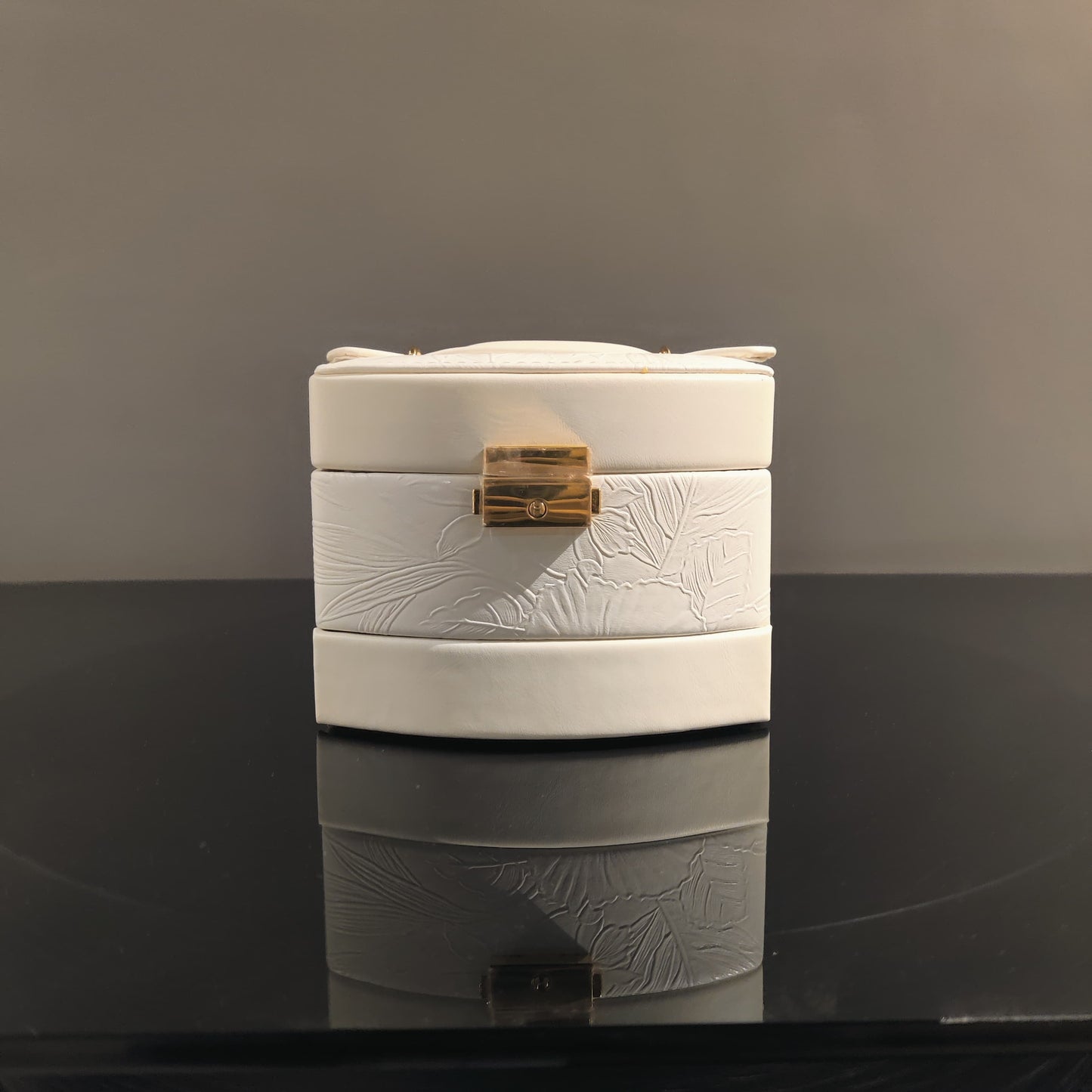 Floral Green Jewelry Box - Small