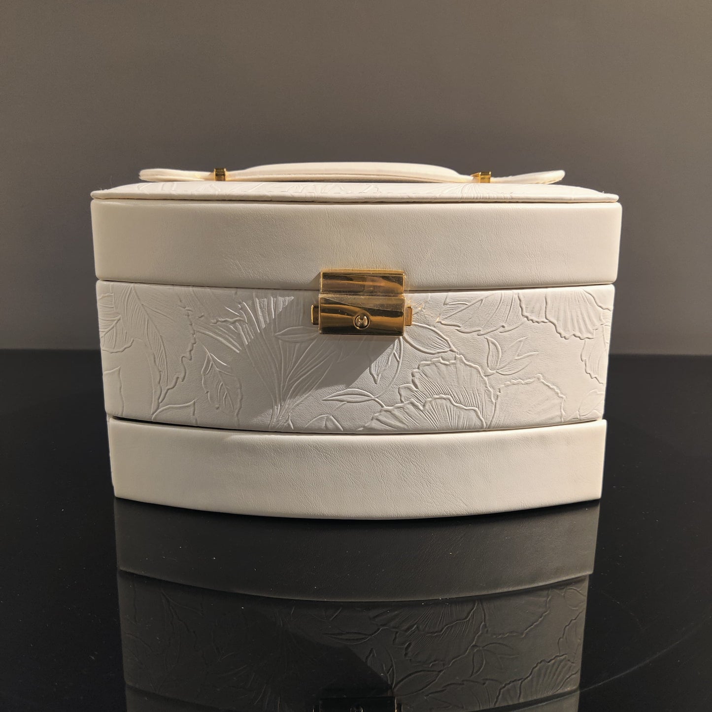 Floral Green Jewelry Box - Big