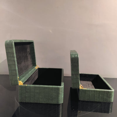 Croc-Textured 2-in-1 Decor Box