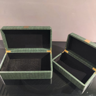 Croc-Textured 2-in-1 Decor Box