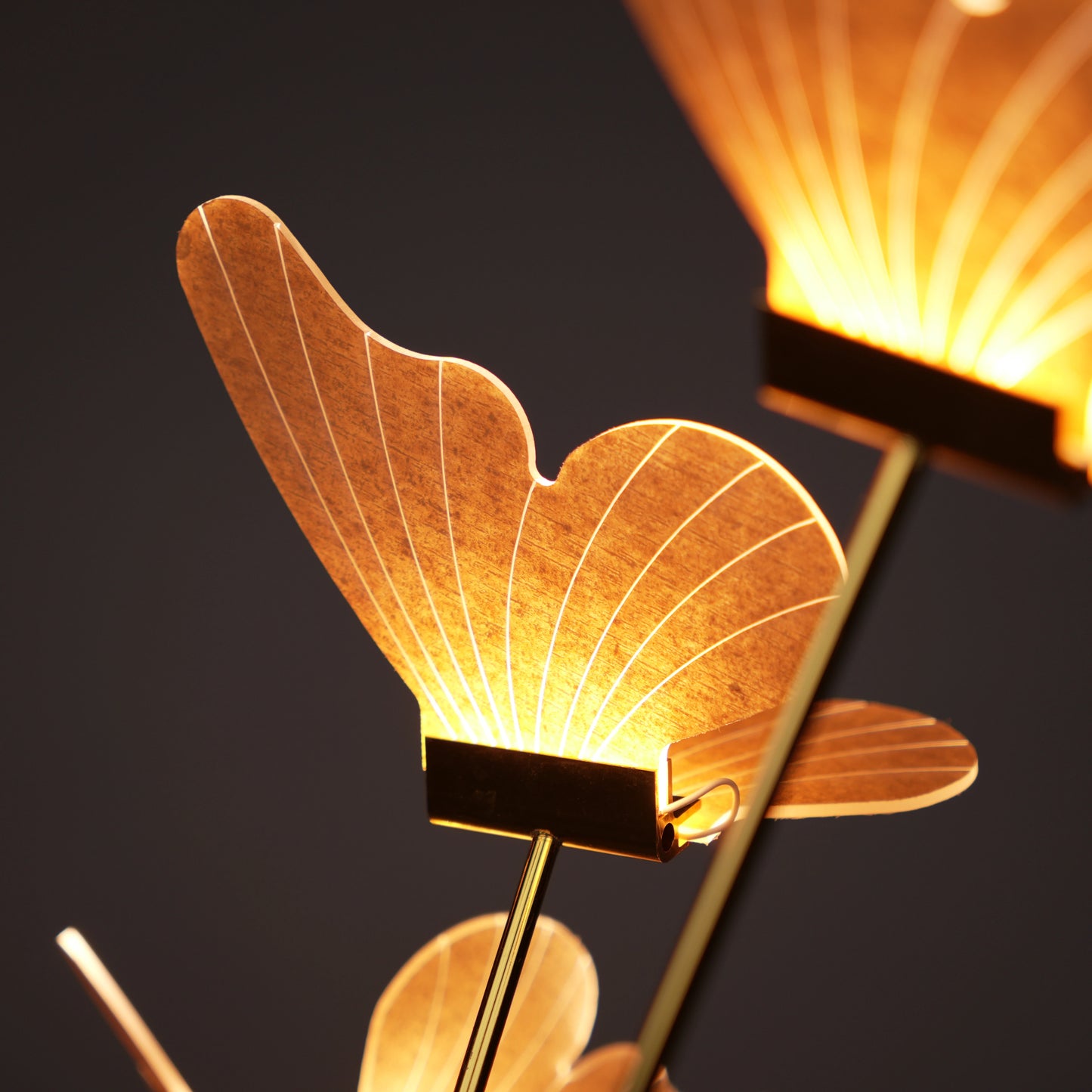 Golden Butterfly Floor Lamp