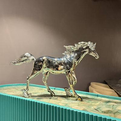 Silver Gallop Horse Decor