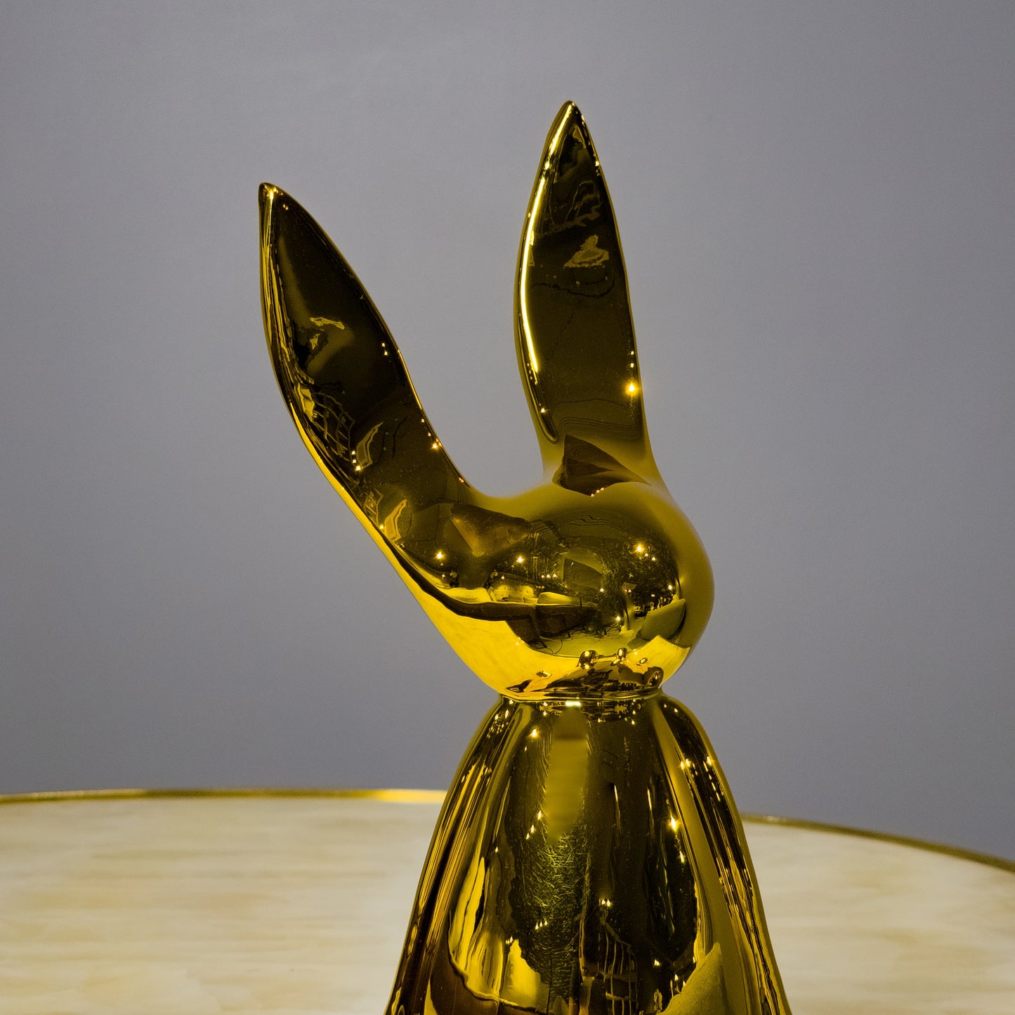 Golden Bunny Decor