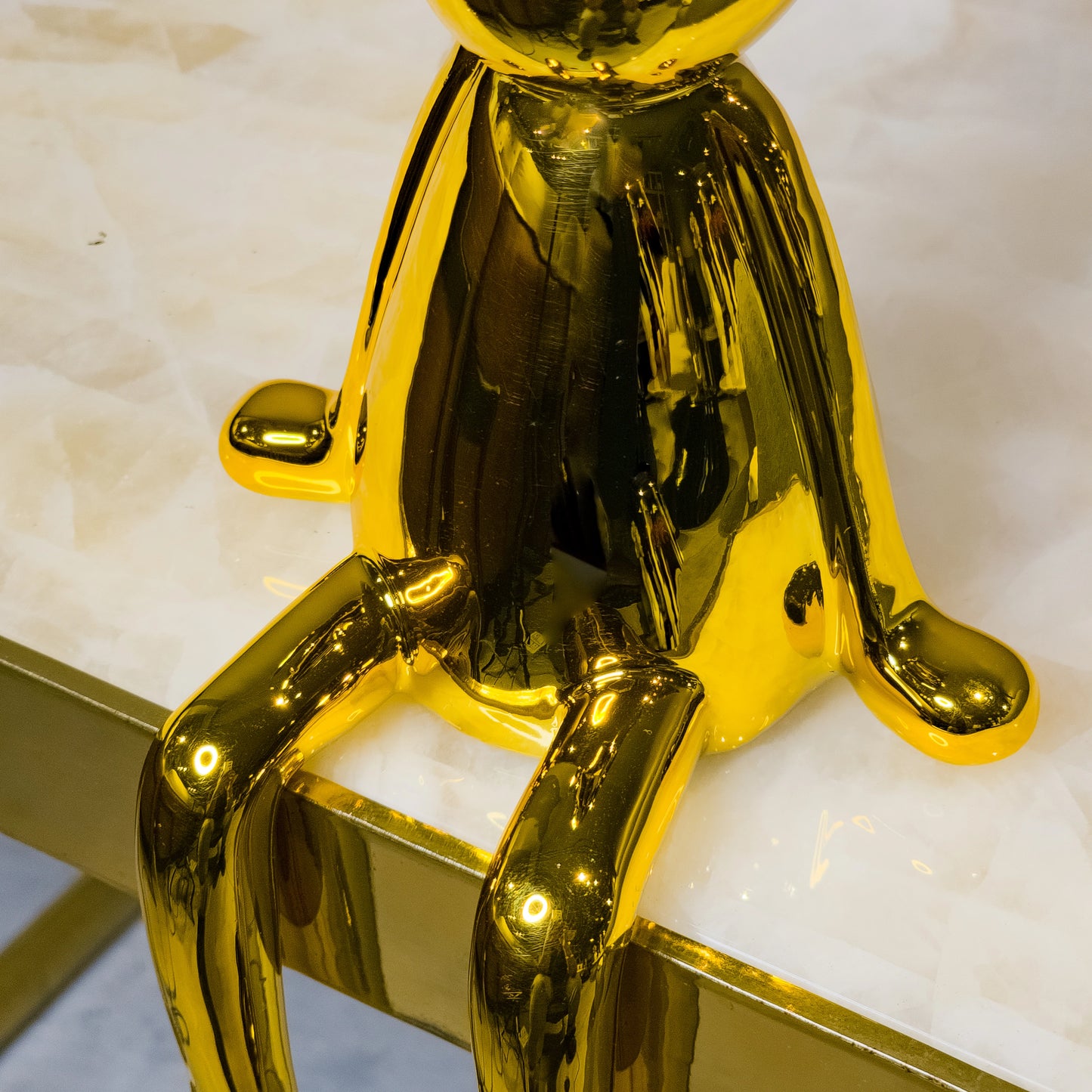 Golden Bunny Decor