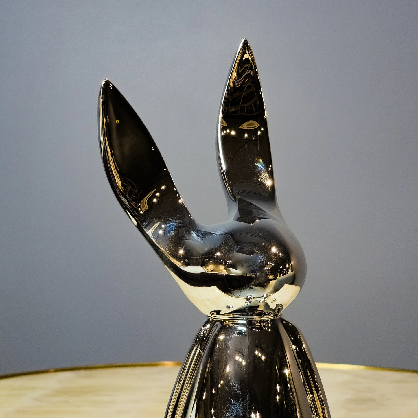 Chrome Bunny Decor