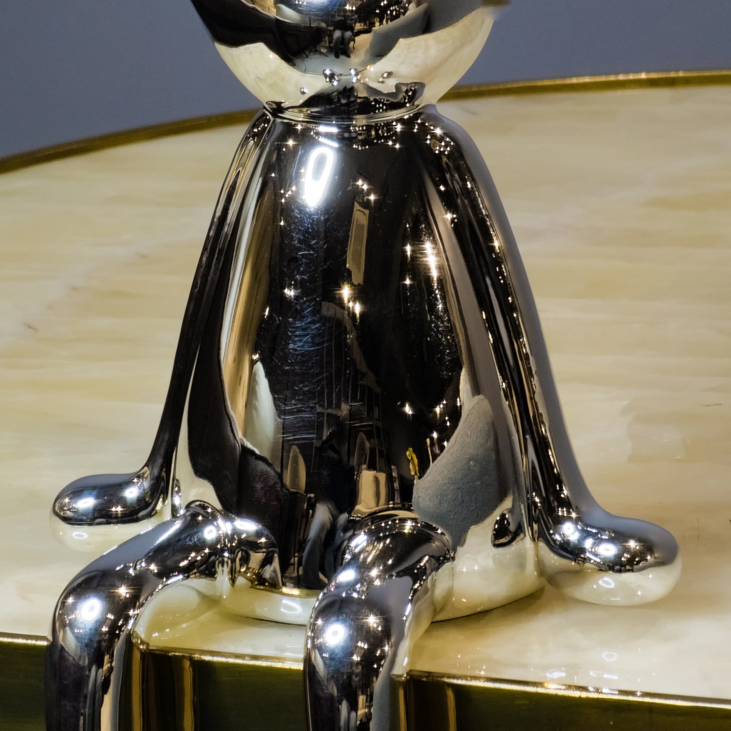 Chrome Bunny Decor