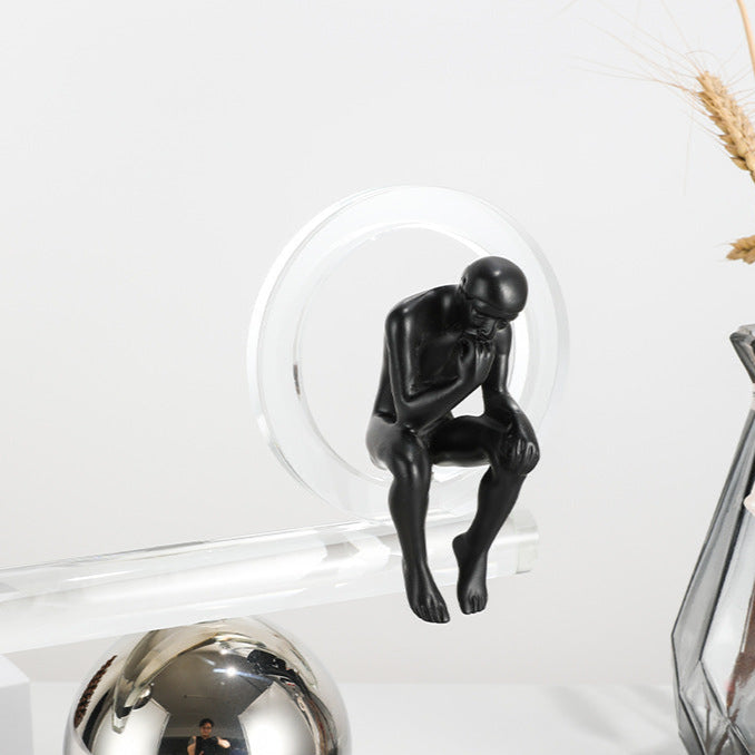 Balancing Act mid-range, silver sphere accent