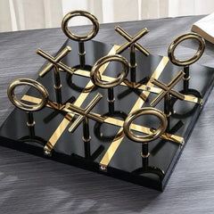 Timeless Tic Tac Toe Set Black