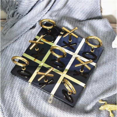 Timeless Tic Tac Toe Set Black