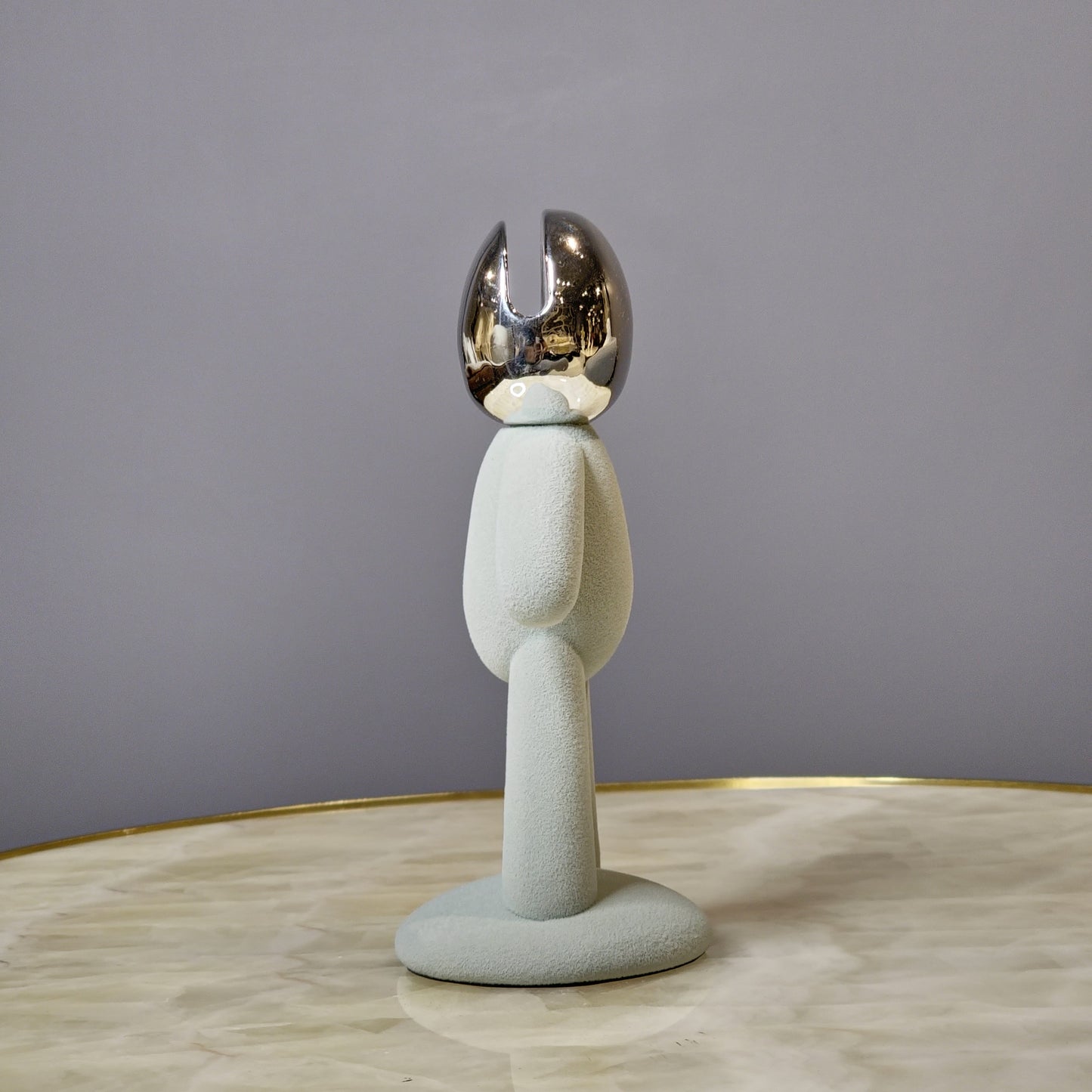 Mint Green Chrome Figurine