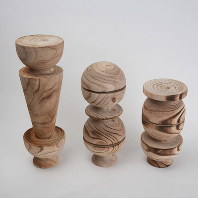 Wood Totem Accent Tall