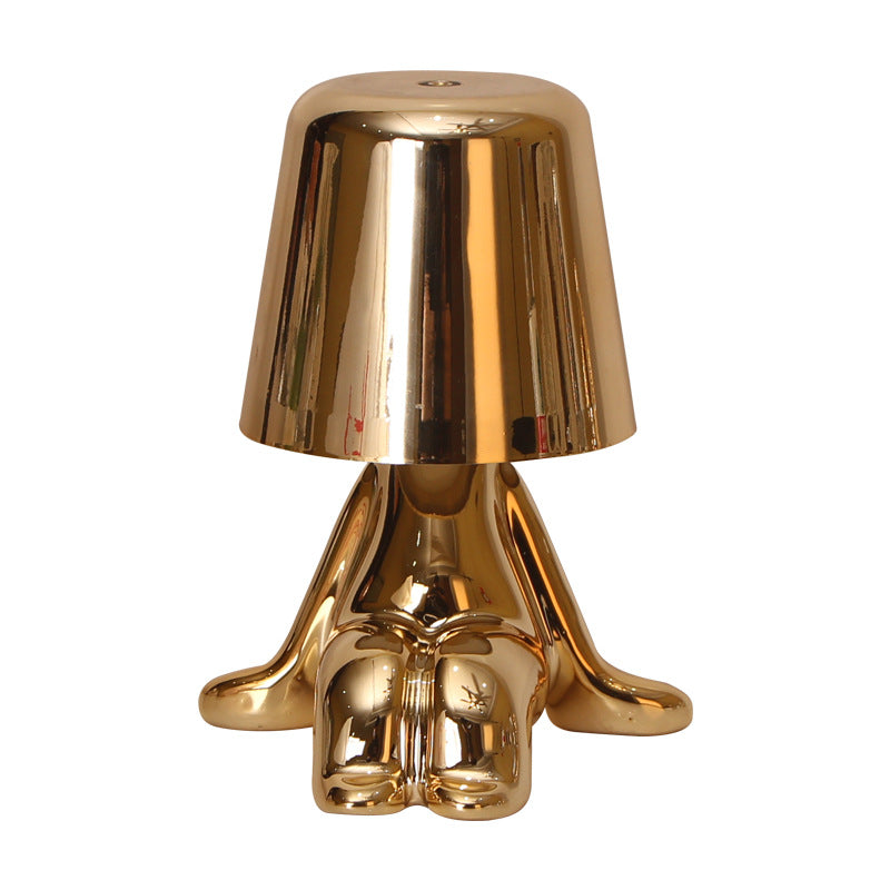 Golden Boy Sitting Table Lamp