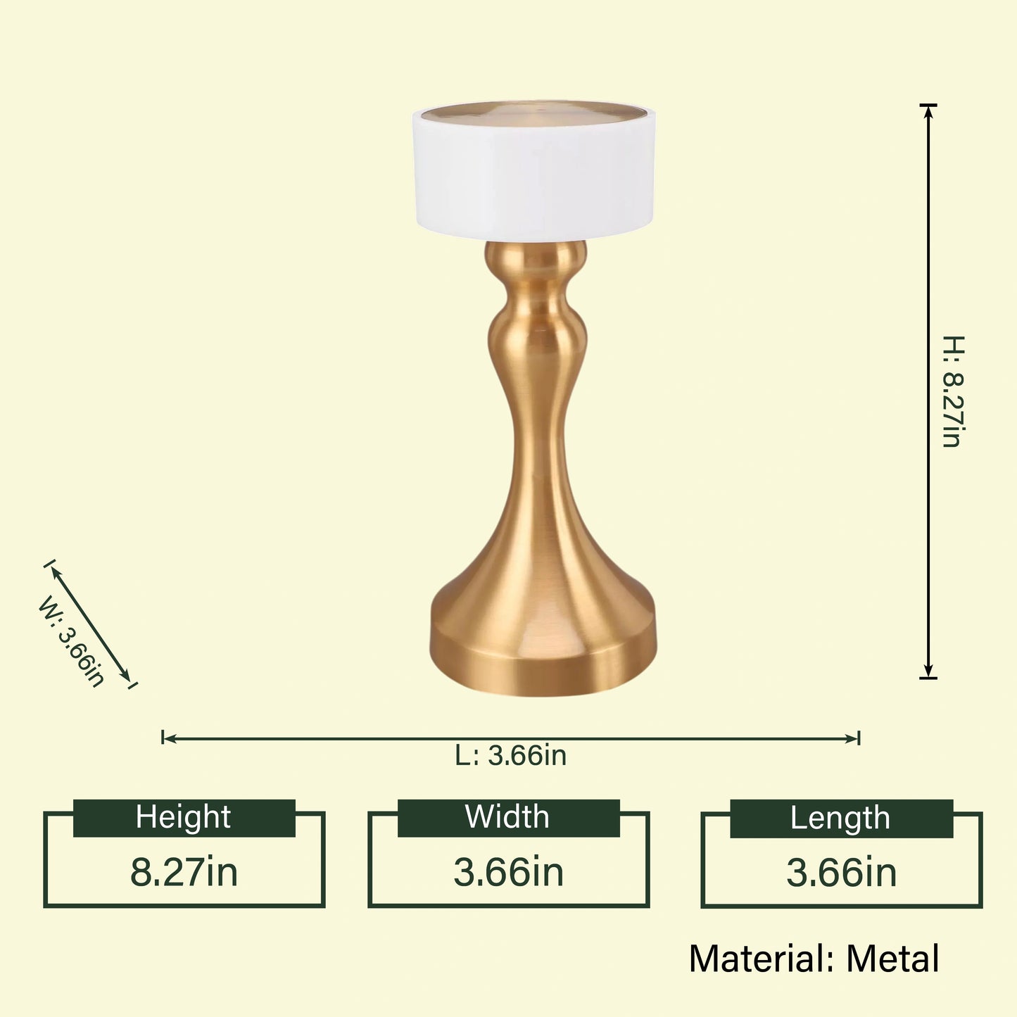 Golden Horizon Arc Table Lamp