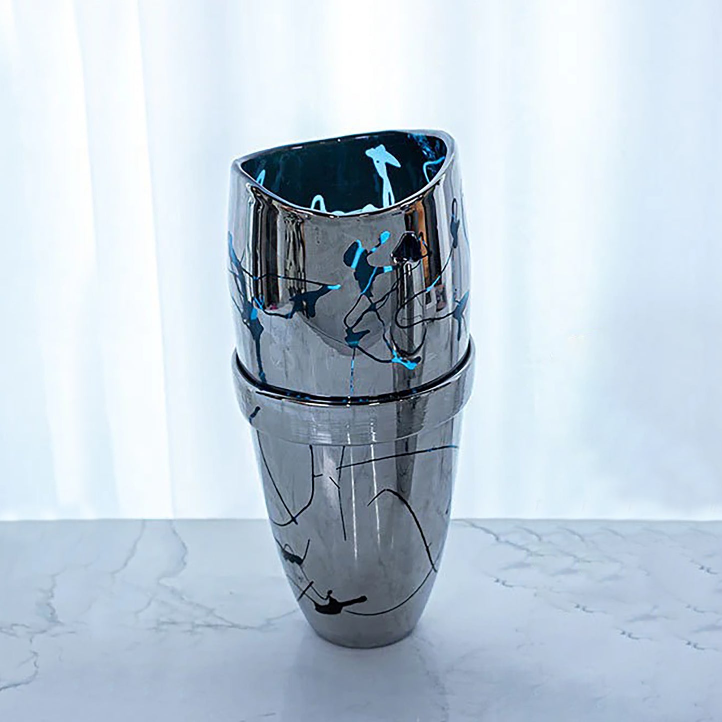 Mystic Dark Glass Vase - Large