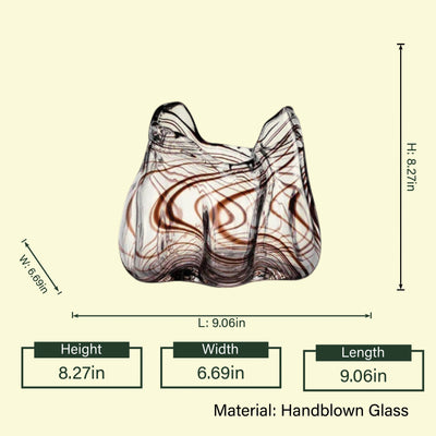 Ethereal Flow Handblown Glass Masterpiece
