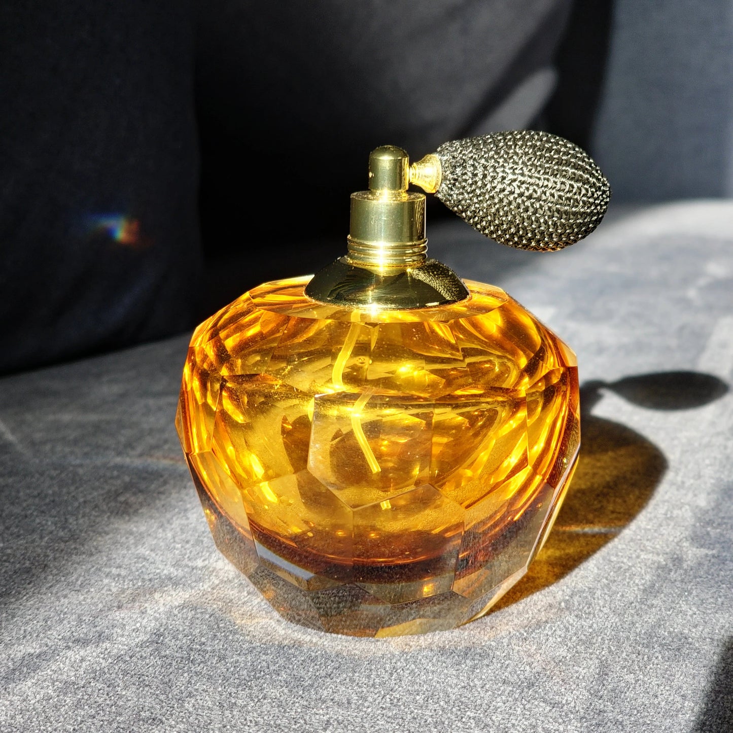 Amber Crystal Perfume Sprayer