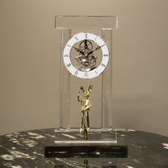 The Rowing Hare Crystal Timepiece